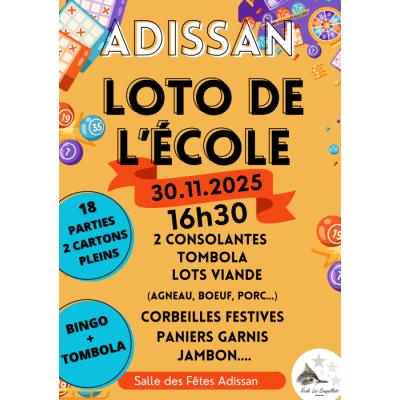 Photo du LOTO DE L'ECOLE ADISSAN à Adissan