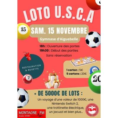 Photo du Loto pour le club de football USCAiguebelle à Aiguebelle