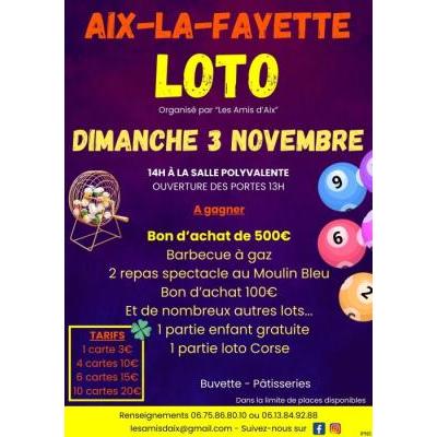 Photo du Loto Les Amis d'Aix à Aix-la-Fayette