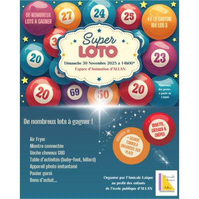 Photo du Loto de l'école publique à Allan