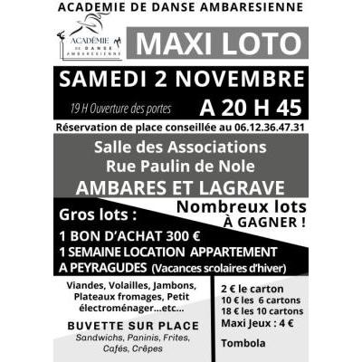 Photo du Maxi loto de l'Académie de Danse Ambarésienne à Ambarès-et-Lagrave