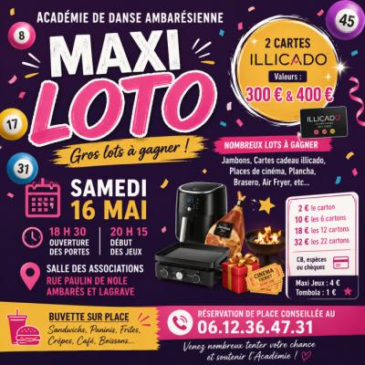 Photo du Maxi loto de l'Acad&eacute;mie de Danse Ambar&eacute;sienne à Ambarès-et-Lagrave