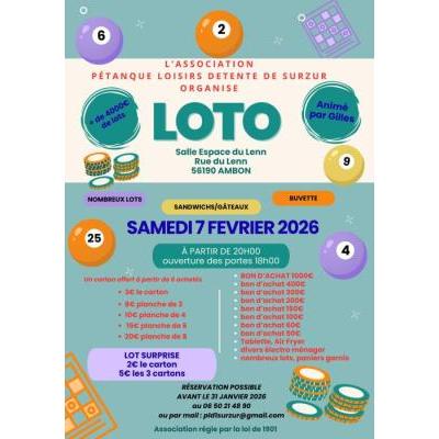 Photo du LOTO animé par Gilles à Ambon