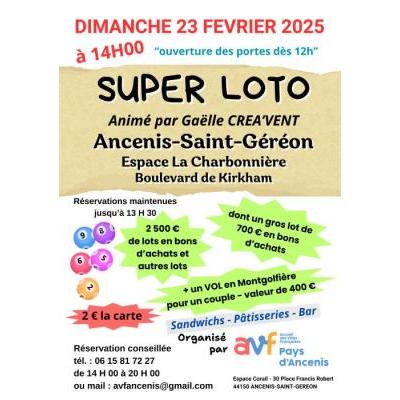 Photo du Super Loto des AVF Pays d'Ancenis à Ancenis