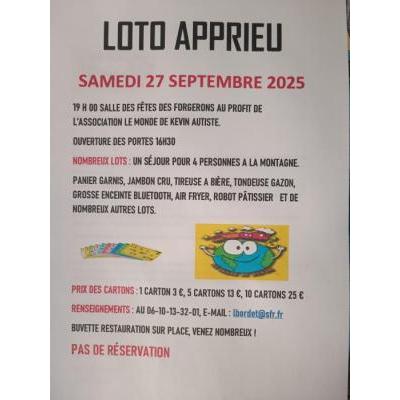 Photo du Loto du monde de Kevin autiste  à Apprieu