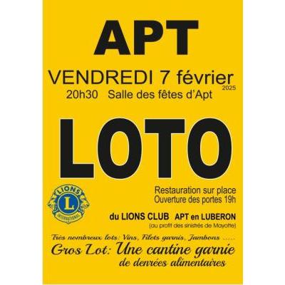 Photo du LOTO du Lions Club à Apt