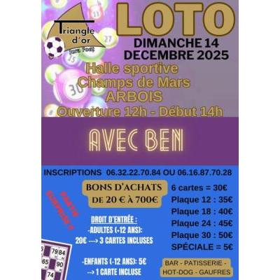 Photo du super loto du TOJF à Arbois