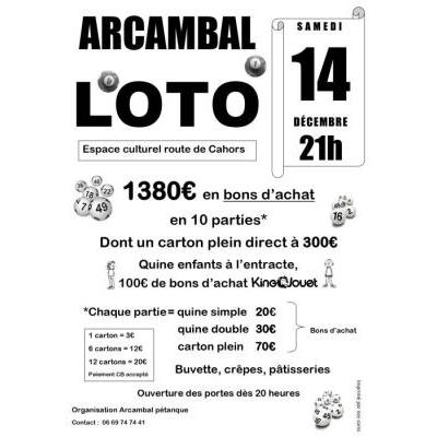 Photo du Loto de la pétanque à Arcambal