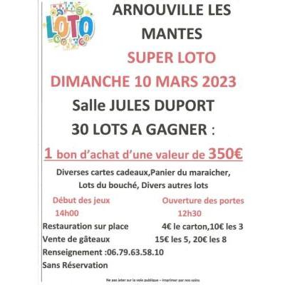 Photo du super loto à Arnouville-lès-Mantes
