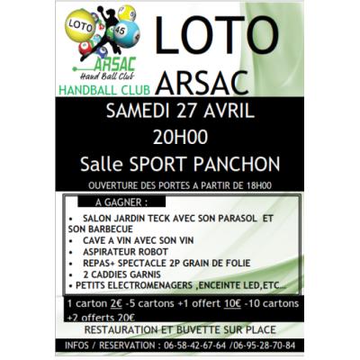 Photo du Super loto du handball Arsac  à Arsac