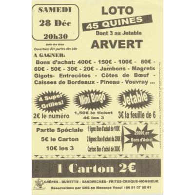 Photo du Loto 45 quines dont 3 au jetables à Arvert