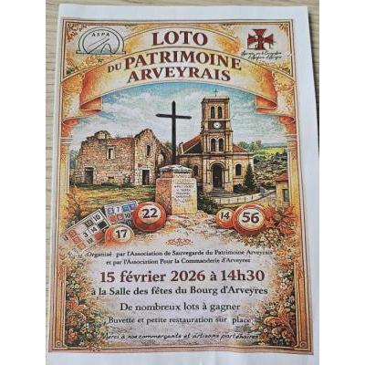 Photo du Loto du Patrimoine Arveyrais à Arveyres