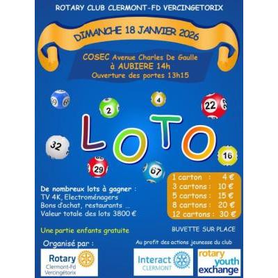 Photo du LOTO CARITATIF DU ROTARY CLUB VERCINGETORIX à Aubière