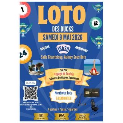 Photo du VENEZ PARTICIPER AU LOTO DES DUCKS à Aulnay-sous-Bois