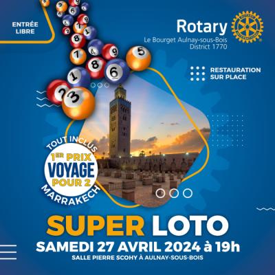Photo du Super Loto du Rotary Club Le Bourget Aulnay-sous-bois à Aulnay-sous-Bois