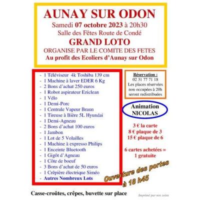 Photo du Grand loto du comité des fêtes  à Aunay-sur-Odon
