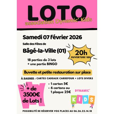 Photo du Loto de l'association Dynamic' Kids  à Bâgé-la-Ville
