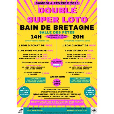 Photo du Double Super Loto Animé par Gégé Loto  à Bain-de-Bretagne