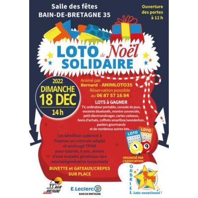 Photo du Loto de Noël solidaire à Bain-de-Bretagne