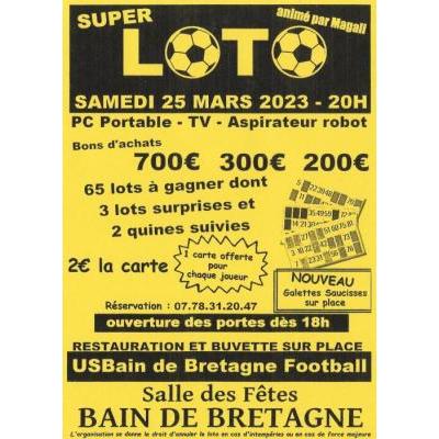  Super Loto - US Bain de Bretagne football - animé par Magali
