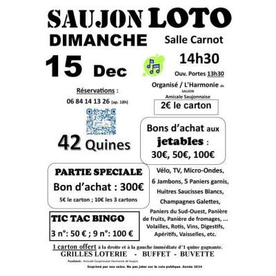 Photo du SAUJON LOTO de l'Harmonie de Saujon Amicale saujonnaise à Balanzac