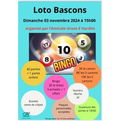 Photo du Loto / Bingo de l’Amicale Urous E Hardits de Bascons à Bascons