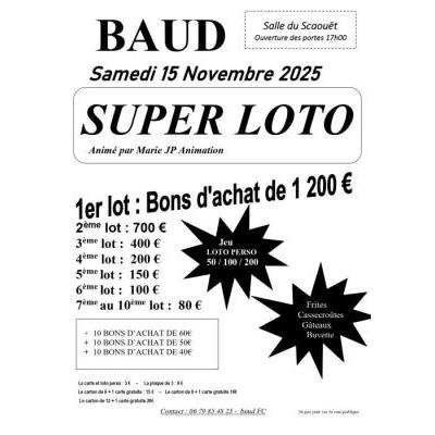 Photo du Méga loto à Baud