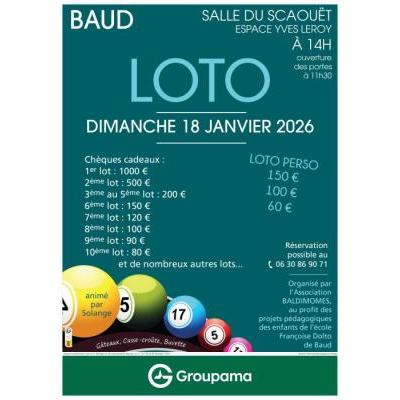 Photo du Super loto  - 1er lot 1000€  à Baud