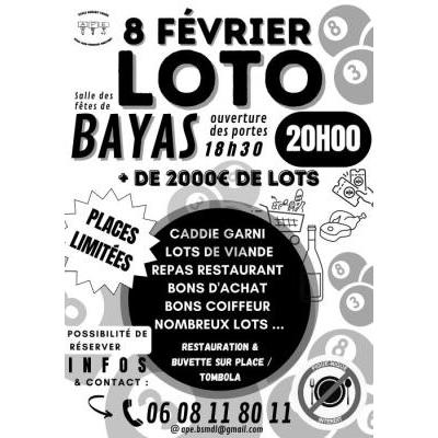 Photo du LOTO BAYAS🎉 GRAND LOTO à BAYAS 🎉 📅 Le samedi 8 février 📍 Salle des fêtes de  à Bayas