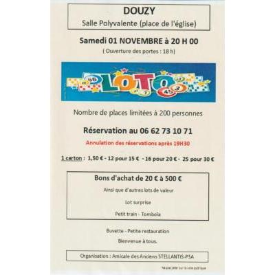 Photo du Loto de l'amicale PSA à Bazeilles