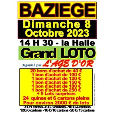 Photo du Grand Loto de l'Age d'Or à Baziège