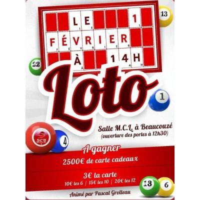 Photo du Super Loto du SCB Basket à Beaucouzé