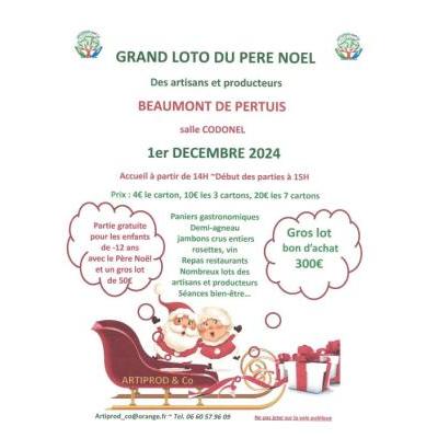 Photo du GRAND LOTO DU PERE NOEL à Beaumont-de-Pertuis