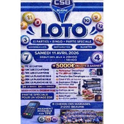 Photo du SUPER LOTO DU RUGBY à Beaune