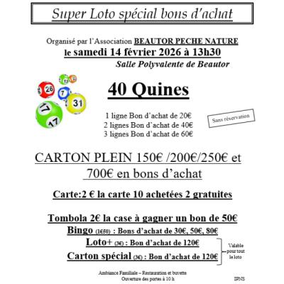Photo du loto special bon d achat à Beautor