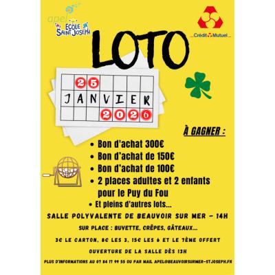 Photo du Loto de l'APEL &eacute;cole St Joseph à Beauvoir-sur-Mer