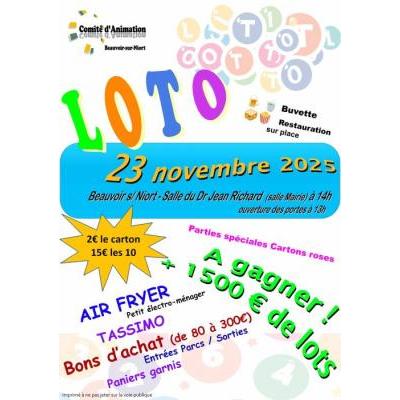 Photo du LOTO Annuel Comité d'Animation de Beauvoir sur Niort à Beauvoir-sur-Niort