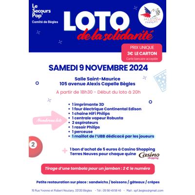 Photo du Loto solidaire du comité de Bègles du SPF à Bègles