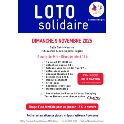 Photo du Loto solidaire du Secours populaire de Bègles à Bègles
