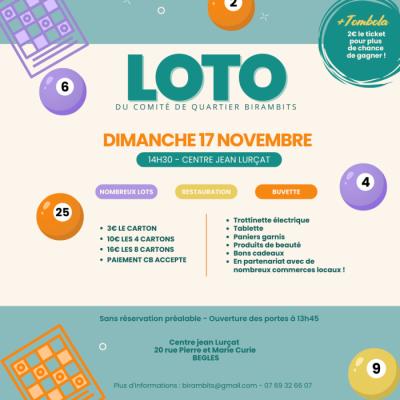 Photo du Loto d'automne de Birambits  à Bègles