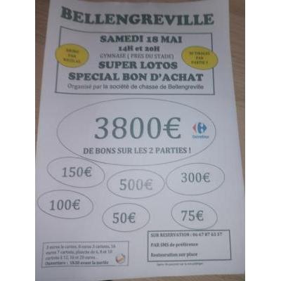 Photo du Super loto des chasseurs de Bellengreville  à Bellengreville