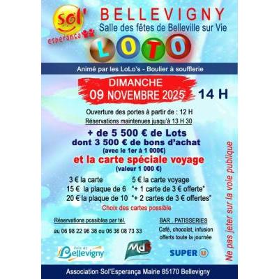 Photo du SUPER LOTO à Belleville-sur-Vie