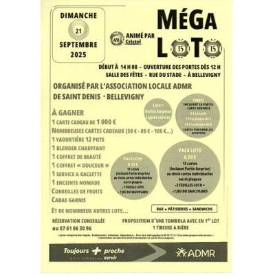 Photo du MEGA LOTO à BELLEVILLE SUR VIE animé par Cristel) à Belleville-sur-Vie