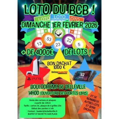 Photo du Grand Loto du Basket Club de Belleville. à Belleville