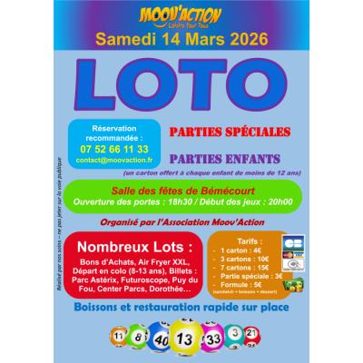 Photo du Grand Loto - Association Moov'Action à Bémécourt
