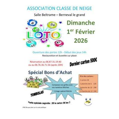 Photo du SUPER LOTO Sp&eacute;cial Bons d'achat à Berneval-le-Grand