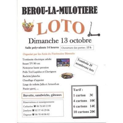 Photo du Loto des amis du patrimoine à Bérou-la-Mulotière