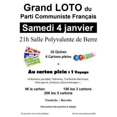 Photo du Grand LOTO du PCF à Berre-l'Étang