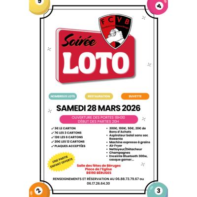 Photo du Soir&eacute;e Loto du Football Club Vouneuil B&eacute;ruges à Béruges