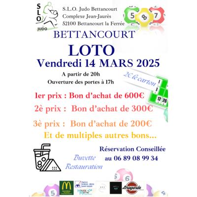 Photo du Loto du SLO JUDO  à Bettancourt-la-Ferrée